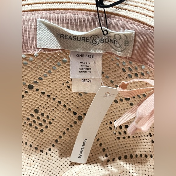 ✨Treasure & Bond Packable Mix Braid Panama Hat One Size NWT - Picture 7 of 7